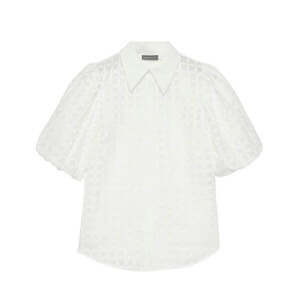 Mint Velvet White Applique Petal Shirt
